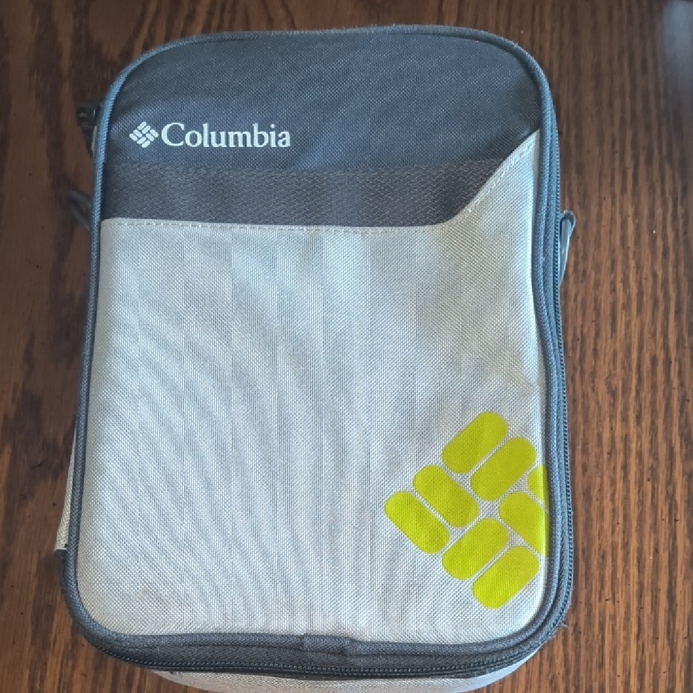 Columbia Gray and Yellow Compact Bag